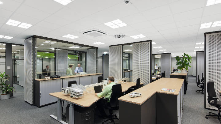 Philips ile ofis için modern aydınlatma 