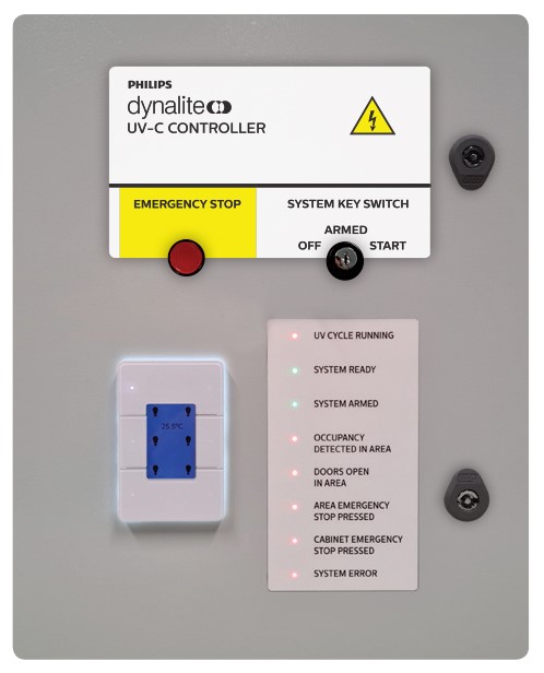 Yüzey dezenfeksiyonu için Philips Dynalite UV-C kontrol sistemi