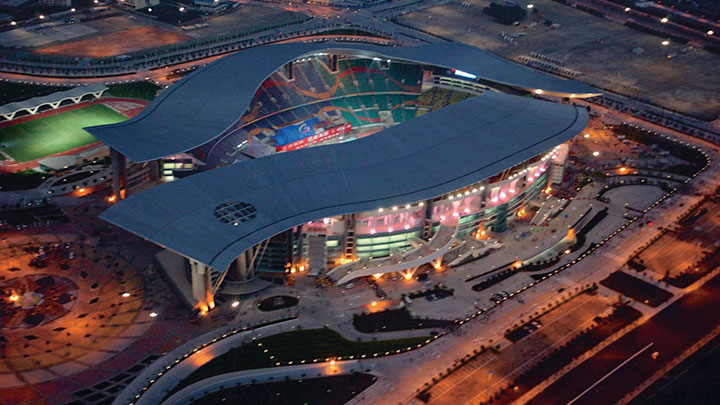 Guangzhou Olimpik stadı Philips aydınlatma ürünleri ile aydınlatılıyor
