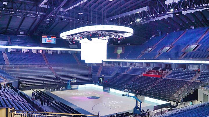Sinan Erdem Spor Salonu Philips yeni aydınlatma sistemi, spor salonu led aydınlatma