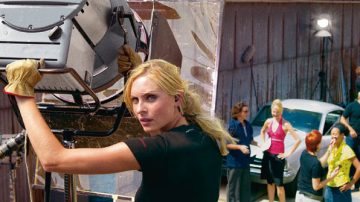 Film setinde Philips eğlence aydınlatması